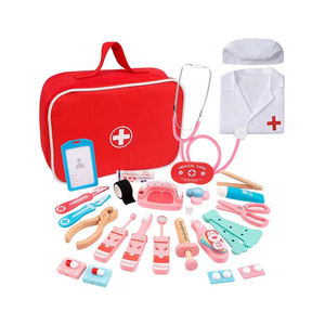 Enfants en bois jeu de <span class=keywords><strong>rôle</strong></span> Simulation médecin infirmière Kit médical éducatif semblant jouets d'apprentissage pour garçons et filles - Product Image 2