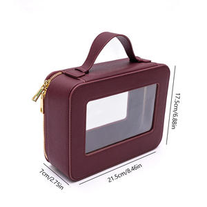 Nouvelle Trousse de Toilette de Voyage Portable Grande Capacité en Cuir PU Imperméable avec Fermeture Éclair Multifonctionnelle - Product Image 3