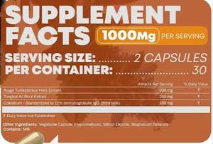 GMP認証取得済みのプライベートラベルによる筋肉増強・回復カプセル（1000mg）、アジュガエキス、トルケステロン、トンカットアリ配合サプリメント - Product Image 2