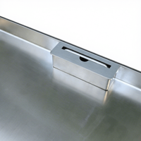 Couvercle d'accès hydraulique carré en acier inoxydable 304 encastré invisible avec nervures renforcées et poignée de traction