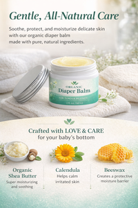 Baume pour couches bio à marque privée |   Crème pour bébé |   Calendula, sans parfum, soin pour peaux sensibles - Product Image 3