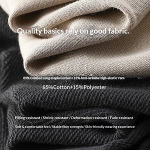 Sudadera con Capucha Vintage de Manga Larga de Mezcla de Algodón para Primavera/Otoño, 400g, Estilo Urbano para Parejas, Marca de Moda Japonesa Americana, Color Sólido, Holgada - Product Image 2