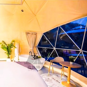 Dome <b>Tent</b> 6-8 Person Double Layer Four Season Luxury One Bedroom Extended Type <b>Large</b> Space Outdoor Camping Shelter - Product Image 2