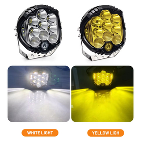 ไฟสปอร์ตไลท์ LED ขนาด 7 นิ้ว แบบสามด้าน 70W RGB ไฟทำงานเสริมสำหรับรถ SUV รถบรรทุก ATV UTV - Product Image 4