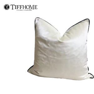 Funda de Cojín Cuadrada con Patrón Geométrico Clásico en Blanco y Negro, Cojines Decorativos Modernos para Sala de Estar - Product Image 4