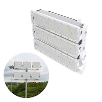 Projecteur de stade modulaire COB à mât haut 250W, télécommande, installation facile, corps en aluminium, protection IP65, pour stades sportifs
