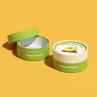 Boîte de cuisson pour animaux de compagnie en matériaux recyclés biodégradables de qualité alimentaire, boîtes d'emballage alimentaire, impression de logo, boîte en papier ronde de luxe