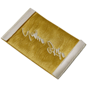Étiquettes de vêtements personnalisées en satin tissé pour vêtements, logo tissé de haute qualité et étiquettes de col lavables à <span class=keywords><strong>coudre</strong></span> - Product Image 3