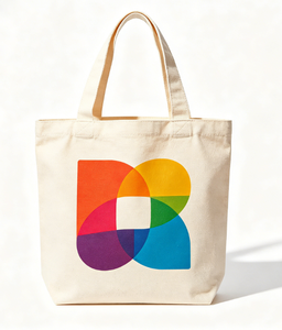 Bolsa de Lona Reciclada con Impresión Digital de Cobertura Total, Diseño Personalizado de Arte de Museo, Bolsa Resistente Cosida para Exposiciones y Ferias - Product Image 4