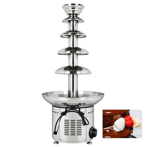 Nouvelle machine à fontaine à chocolat haute productivité à 4/5/6/7 niveaux pour usine de snacks, 220V/110V, garantie 1 an - Product Image 3
