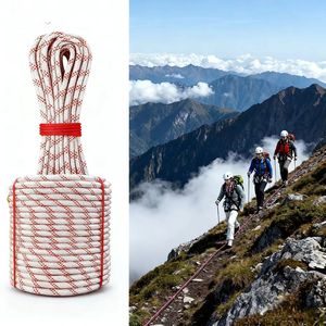 <span class=keywords><strong>Corde</strong></span> de sécurité statique <span class=keywords><strong>avec</strong></span> <span class=keywords><strong>mousqueton</strong></span>, en nylon haute résistance Kernmantle, pour le sauvetage, Chine - Product Image 6