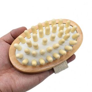 Accesorios de Baño, Cepillo de Masaje Corporal con Mango de Madera para Celulitis y Cepillado con Champú - Product Image 2