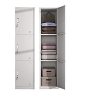 Armoire de classement métallique moderne à 3 portes, idéale pour la maison, le bureau, l'hôpital, l'école, le salon et l'entrepôt – Offre Spéciale