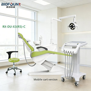 Poltrona Odontoiatrica Salvaspazio RX-DU-X3(R5)-C con Cuscino in Pelle PU e Vassoio con Freno ad Aria per Strumenti Medici Dentali - Product Image 1