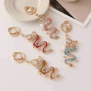 2024 New Creative Gift Cartoon Keyring Key Chains Bag Pendant Cartoon Diamond <b>Dragon</b> Keychain - Product Image 2