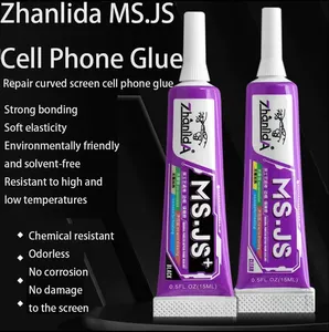 Zhanlida MS.JS Handy-Kleber 50ML 15MLCell Phone Repair Sealant Handy gebogener Bildschirm Abdichten schwarzer transparenter Kleber
