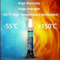 Colle anaérobie liquide verte 290 50 ml, niveau de pénétration, colle pour filetage, qualité de filtration