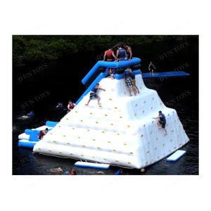 Equipo <span class=keywords><strong>de</strong></span> juego <span class=keywords><strong>de</strong></span> agua Iceberg <span class=keywords><strong>de</strong></span> montaña <span class=keywords><strong>de</strong></span> escalada flotante con tobogán Pared <span class=keywords><strong>de</strong></span> escalada en roca inflable para campamentos/Resorts/grupos - Product Image 2