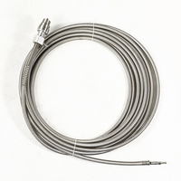 Machine de nettoyage de conduits d'air à brosse rotative portable avec arbre flexible et contrôle de vitesse progressif pour le nettoyage des conduits et tubes de climatiseurs
