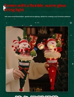 Bouquet de fleurs en peluche en forme de cône de Noël, cadeau de Noël pour petite amie et meilleures amies, ornement créatif et attentionné pour le salon