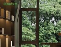 Ventanas Francesas de Doble Hoja con Funciones de Inclinación y Giro, Mosquiteras, Aleación de Aluminio, Uso Exterior, Certificación China Energy Star