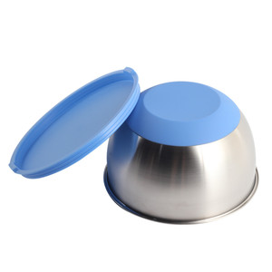 Ensemble de bols mélangeurs en acier inoxydable avec couvercles hermétiques, fond en silicone antidérapant, bols à salade colorés pour la cuisine - Product Image 6