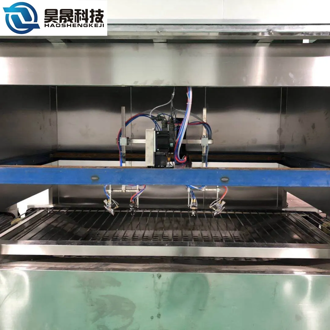 Chinesische Fabrik Automatische CNC-Sprüh maschine Lackierung Platten beschichtung Produktions linie für große Glas-oder Keramik platten