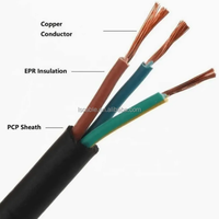 Câble électrique en caoutchouc souple Yc, résistant au froid, résistant à l'usure, gainé de caoutchouc, pour transmission de puissance industrielle en extérieur
