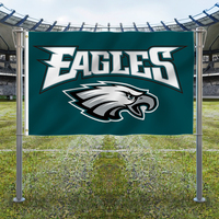 Haute qualité 3x5ft pour équipe de Football conception personnalisée bannières suspendues à séchage rapide drapeaux Philadelphia Eagles 100% Polyester numérique