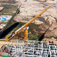 Grue à tour à plateforme plate Dahan série 160 tonnes DH3180, nouvelle, super lourde, avec moteur haute efficacité et installation professionnelle