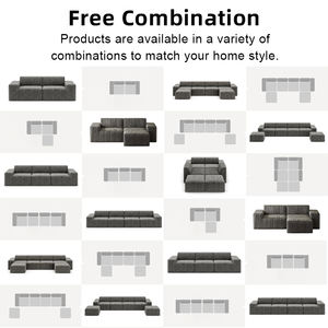 Compressed <strong>Sectional</strong> <strong>U</strong> <strong>Shape</strong> Compression <strong>Sofas</strong> for Living Room Modular <strong>Sectional</strong> Vacuum Packed <strong>U</strong> <strong>Shape</strong> <strong>Sofa</strong> in Box Modular Luxo - Product Image 6