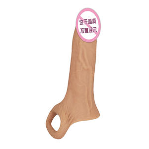 Condón retardante <span class=keywords><strong>de</strong></span> manga <span class=keywords><strong>de</strong></span> silicona <span class=keywords><strong>de</strong></span> partículas líquidas para hombres, Consolador <span class=keywords><strong>de</strong></span> productos para adultos con púas largas y gruesas - Product Image 2