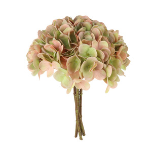 Bouquet d'hortensias artificiels en caoutchouc souple Meiduo Flower Industry pour décoration de mariage et de maison - Product Image 5