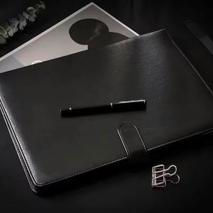 <b>A4</b> Padfolio PU Leather Portfolio Organizer PU <b>File</b> Document <b>Folder</b> With Wirting Pad <b>Folder</b> - Product Image 3