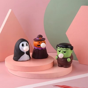 Juguete Antiestrés de Burbujas de Halloween con Diseño de Bruja y Calabaza, Divertido para Aliviar el Estrés - Product Image 4