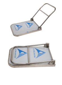 Chariot plat pour entrepôt, restaurant, hôtel, petit camion remorque 4 roues Chariot industriel pliable en acier inoxydable - Product Image 3