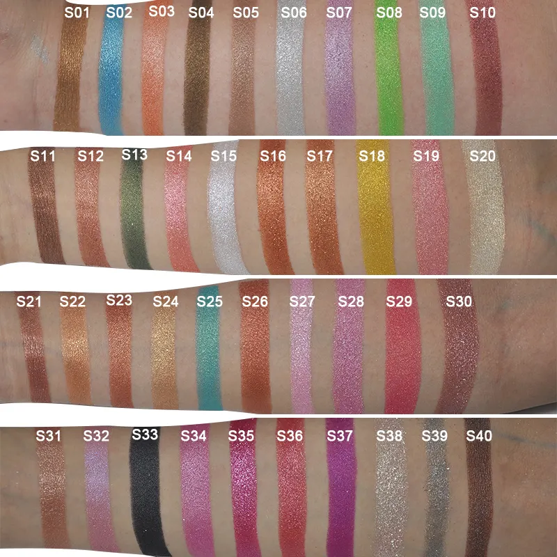 Mỹ Phẩm Trang Điểm Loose Pigmented Nhãn Hiệu Riêng Ép Bột Matte Glitter Eyeshadow