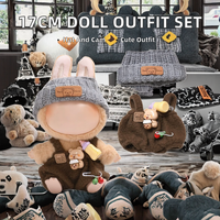 Adorable Ensemble d'accessoires de tenue pour poupée miniature de 17 cm, pour barboteuse, chapeau, appareil photo, Série ethnique, Marque LBB, 14 ans, Mignon, Tendance, Q