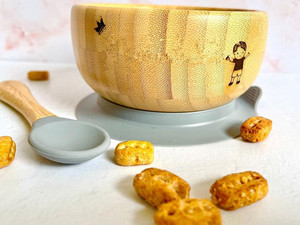 <span class=keywords><strong>Assiette</strong></span> à dîner pour enfants en <span class=keywords><strong>bambou</strong></span> en forme d'ours, plateau d'alimentation pour bébé en bois écologique avec compartiments divisés pour les tout-petits - Product Image 5
