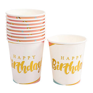 Vasos de Papel Desechables para Café, Vajilla de Fiesta, Suministros Personalizados, Color - Product Image 6