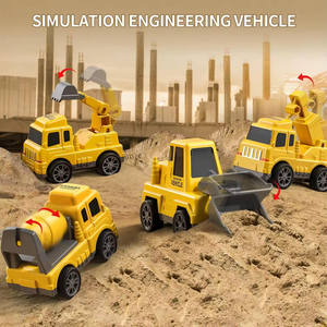 5 in 1 Pull Back Engineer Friction <b>Toy</b> <b>Car</b> Vehicles <b>Transport</b> Carrier Construction Truck Kids Girls Boys <b>Toy</b> - Product Image 6