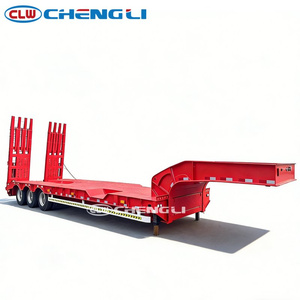Semirremolque <span class=keywords><strong>de</strong></span> Plataforma Baja <span class=keywords><strong>de</strong></span> 3 Ejes y 40 Pies SINOTRUK para Trabajo Pesado, Viga Reforzada, Carga Útil <span class=keywords><strong>de</strong></span> 60000 kg, Equipo Pesado para Obras <span class=keywords><strong>de</strong></span> Construcción - Product Image 5