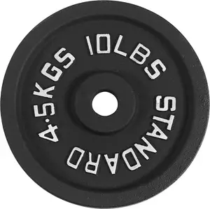 Vente en gros d'haltères à quatre barres Plaques de poids en fonte pour la musculation