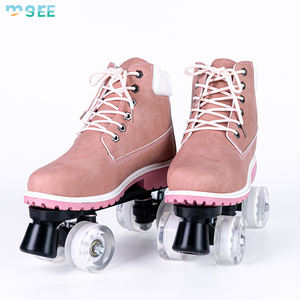 Seemore Luncur Roda Pu Materiaal Verhuur Skate <span class=keywords><strong>Roller</strong></span> Patines Franse Mar-Tin Boots Maatwerk 4-Wheel Quad <span class=keywords><strong>Roller</strong></span> Schoenen - Product Image 3