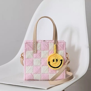 Kit de couture carré en laine damier fait à la main 3mm d'épaisseur <span class=keywords><strong>cadeau</strong></span> de bricolage pour petite amie ou meilleur ami pour la couture - Product Image 3