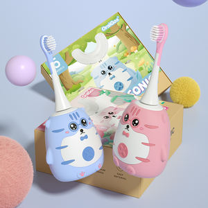Meilleure vente d'usine de brosses à dents soniques en silicone en forme de U pour enfants à poils souples en PBT brosses à dents électriques douces pour enfants OEM - Product Image 5