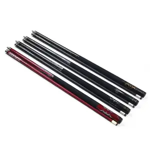 резиные ручки для кия Suppliers-Высококачественный графитовый бильярдный кий 1/2 Pc Style кий из углеродного волокна с бархатным лакированным захватом наконечник 13 мм