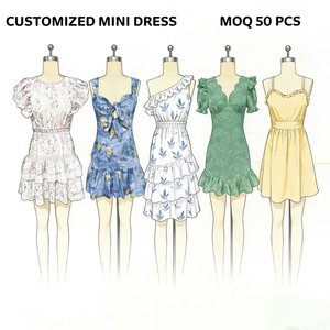 Abito Mini da Donna Personalizzato in Rete Trasparente <span class=keywords><strong>a</strong></span> <span class=keywords><strong>Pois</strong></span> con Volant - Abito da Festa <span class=keywords><strong>a</strong></span> Strati <span class=keywords><strong>a</strong></span> Collo Alto <span class=keywords><strong>a</strong></span> Maniche Lunghe - Produttore - Product Image 4