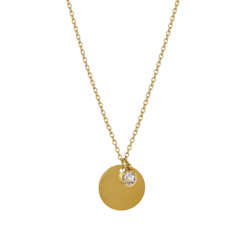 Gold color white zircon stone