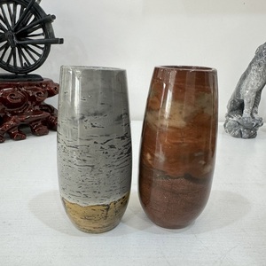 Vente en gros de pierres de guérison polies en vrac Sculpture en cristal Vase en jaspe pour décoration intérieure - Product Image 4